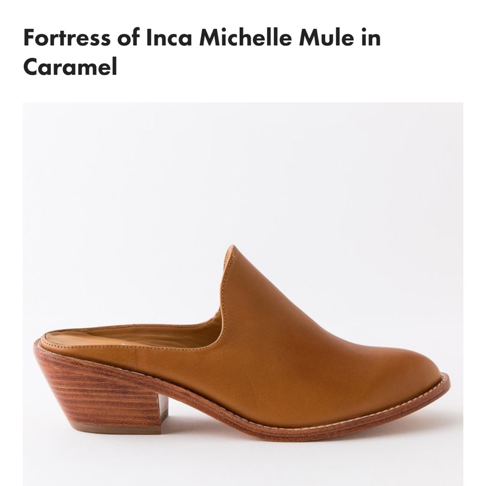 Fortress Of Inca Michelle Mule in Caramel
